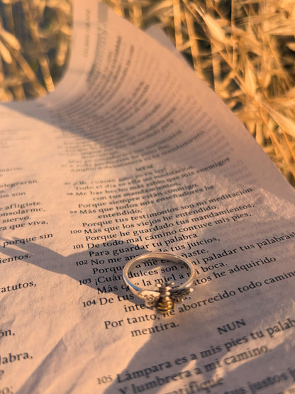 Anillo de Plata Pequeña Abeja